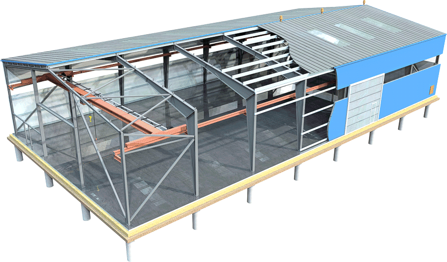 Быстровозводимые здания из металлоконструкций